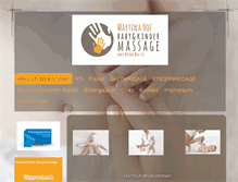 Tablet Screenshot of die-babymassage.de